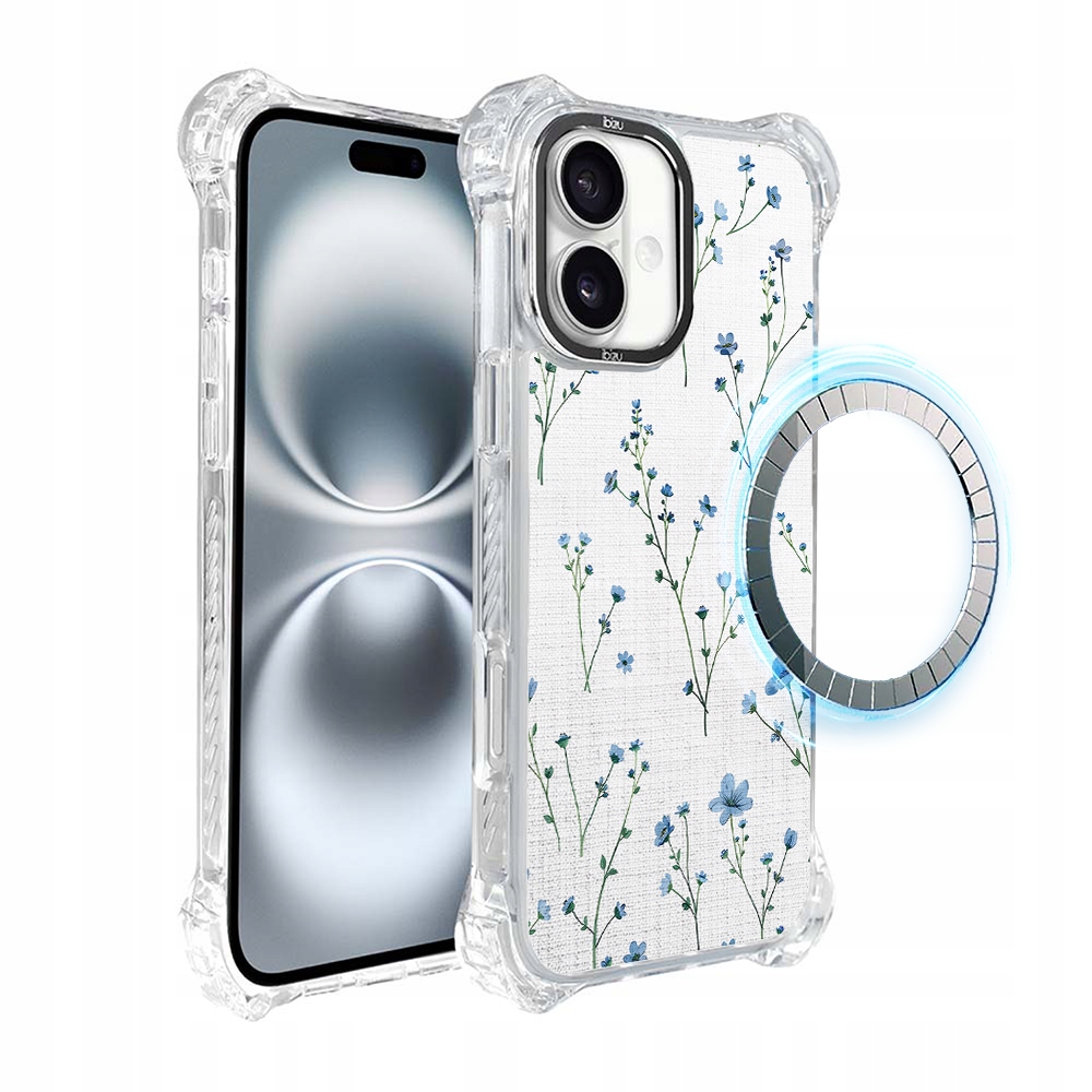 Pouzdro pro iPhone 16 Ibizu DropGuard Ultra s MagSafe, modrý sen