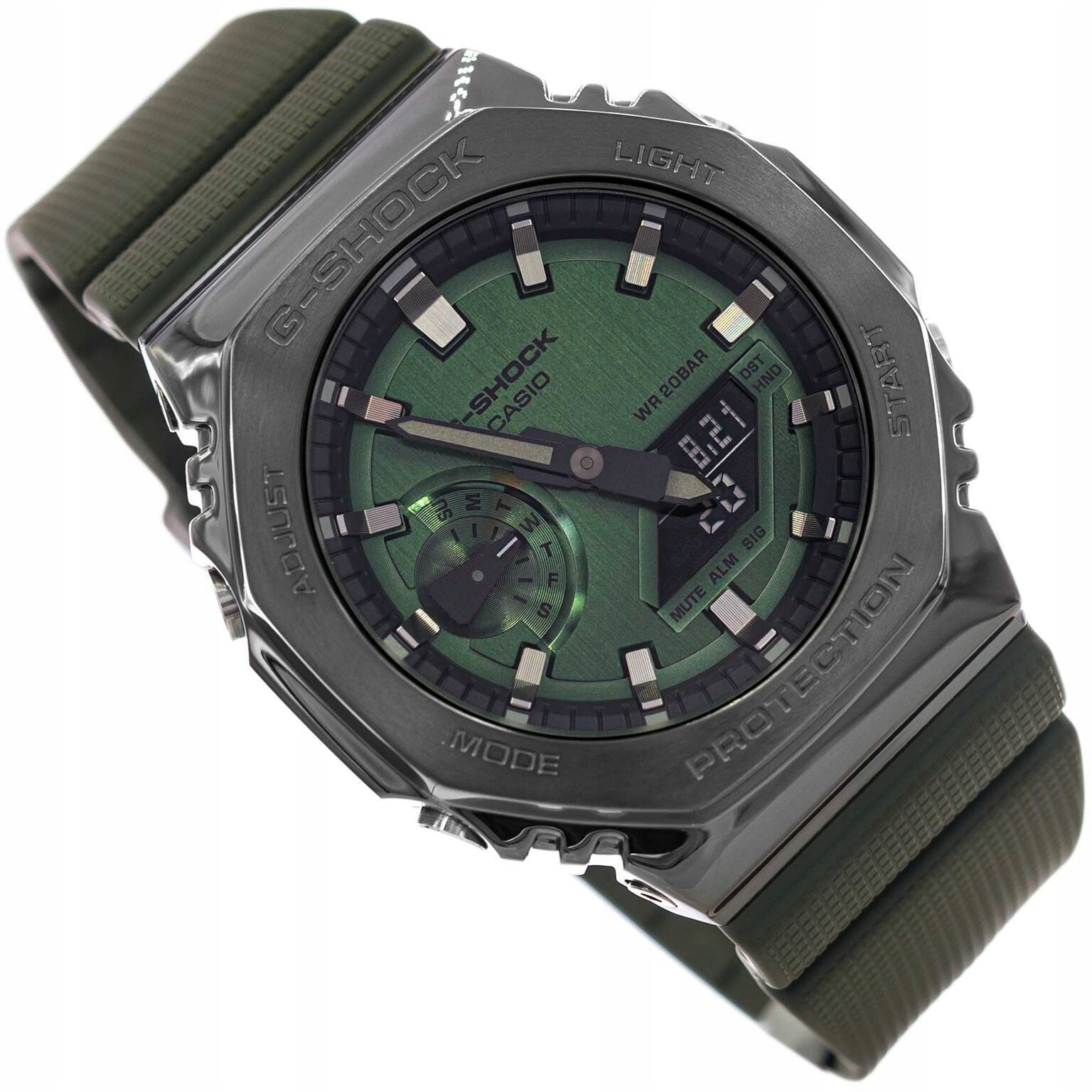 Pánské hodinky Casio GM-2100B-3AER G-shock s kovovým páskem – odolné
