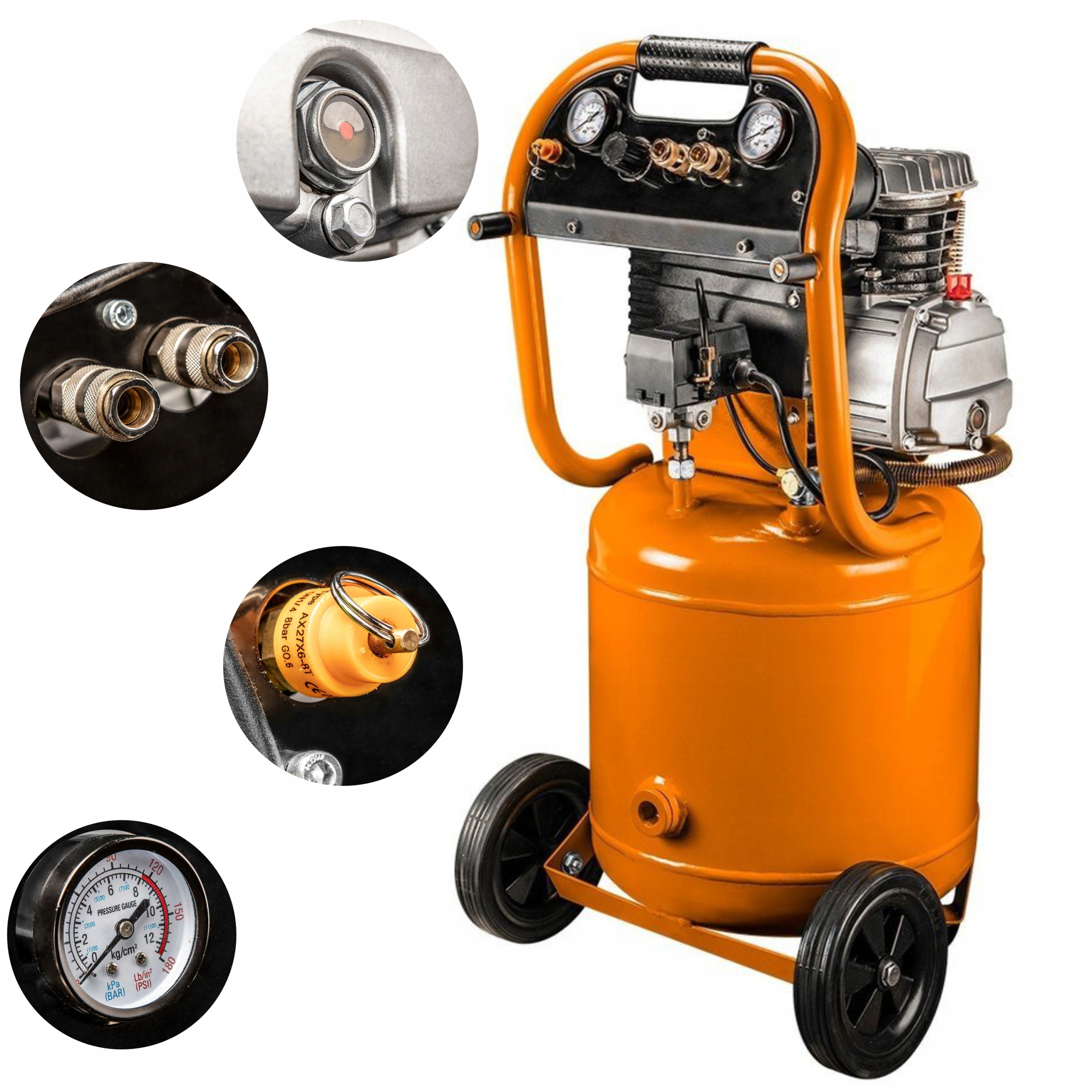 

Neo Tools Kompresor Pionowy 40L 230V 1500W 12K010