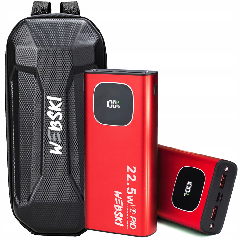 Uchwyt rowerowy na telefon Sakwa rowerowa Torba na hulajnogę+POWERBANK