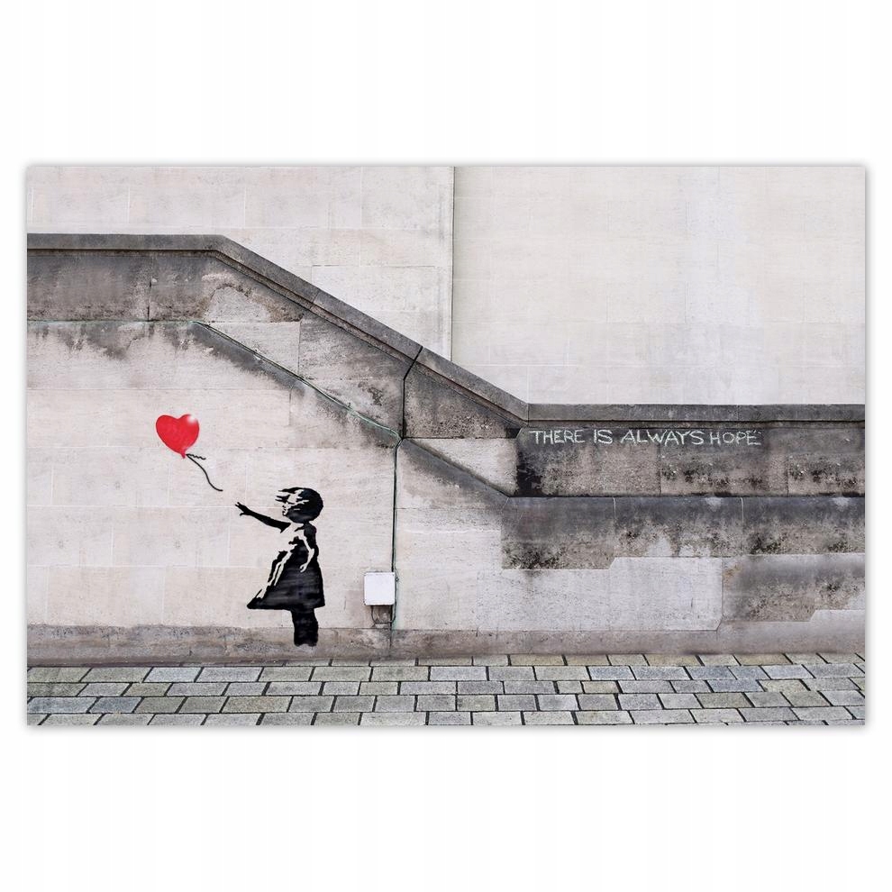 

Plakaty 60x40 Banksy Dziewczyna Balonik