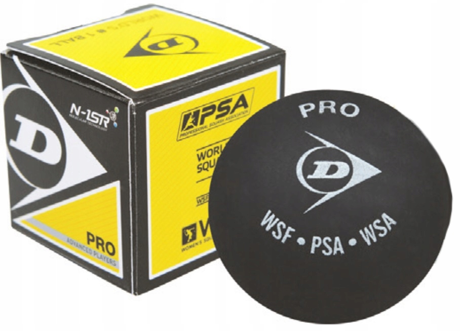 

Piłka Do Squasha Dunlop Pro (2 Kropki Żółte) 1 Szt