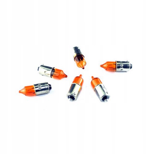 

Żarówka halogen 12V 23W BA9S mini pomarańczowa x1