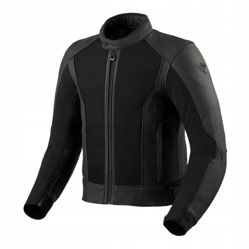 Kožená motocyklová bunda Revit Ignition 4 H2O Black, čierna