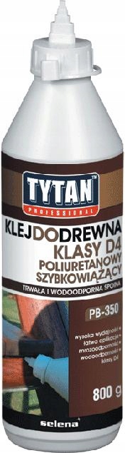 Lepidlo na dřevo D4 Tytan Professional 800 g v tubě Rychlovazací Vodotěsné
