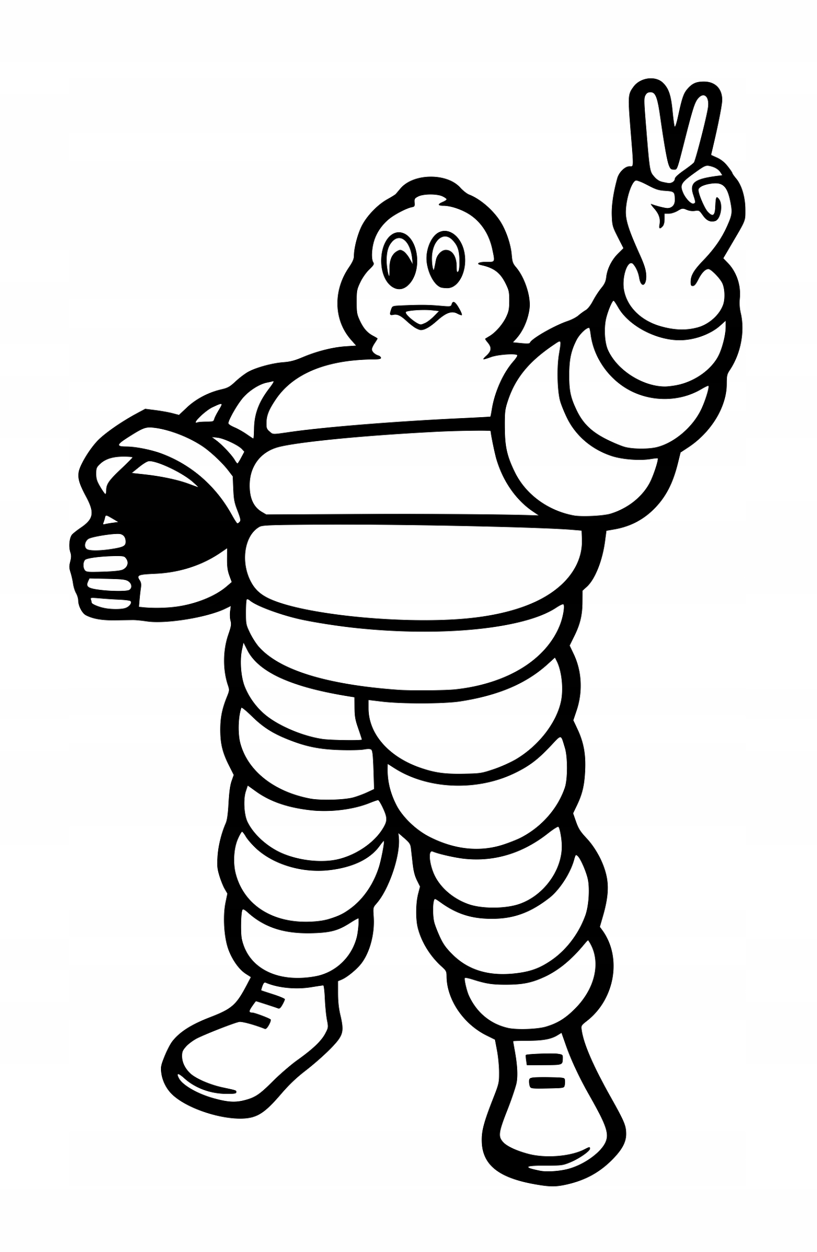 

Naklejka na samochód auto, ludzik michelin 30cm