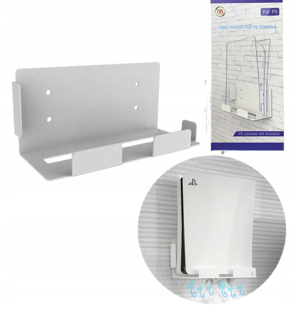 Metalowy Uchwyt Mocowanie Na Ścianę Mocowanie Na Konsolę Playstation 5 PS5