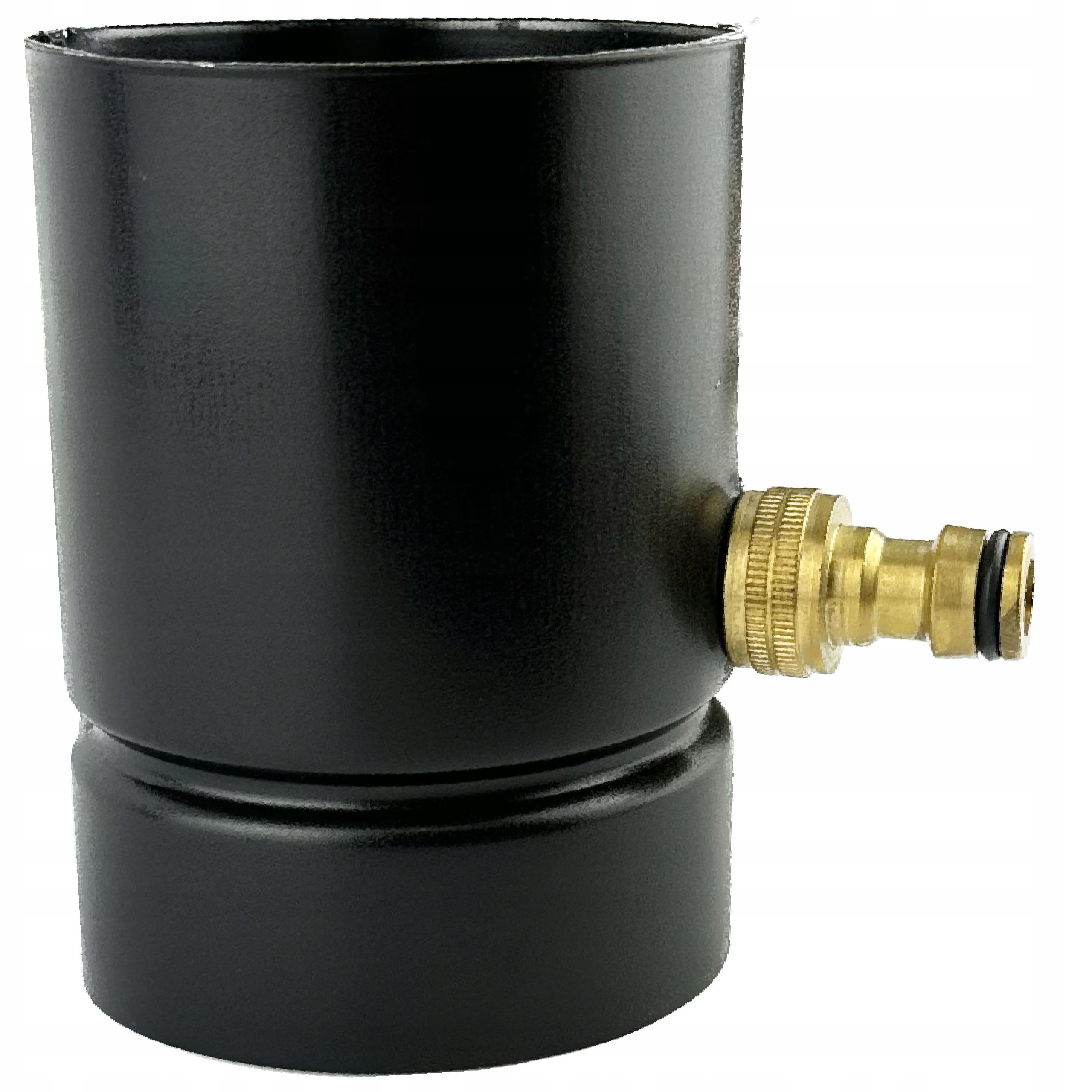 Lapač dešťové vody s hadicovým připojením pro trubky 90 mm Galeco Ocel Polomat černý