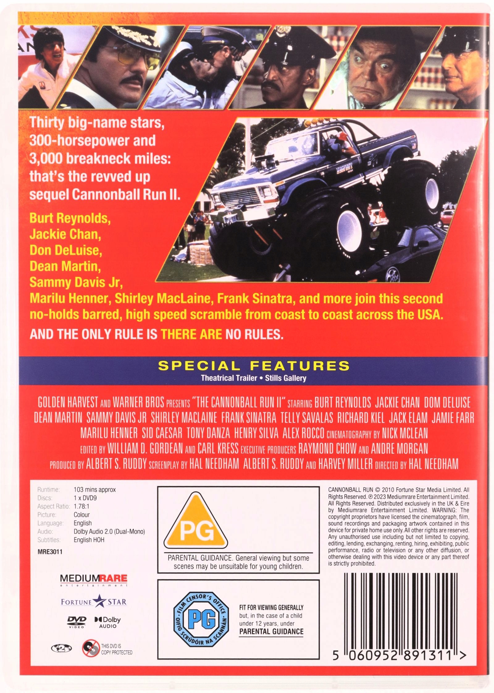 CANNONBALL RUN II (WYŚCIG ARMATNIEJ KULI II) (DVD) Stan opakowania oryginalne