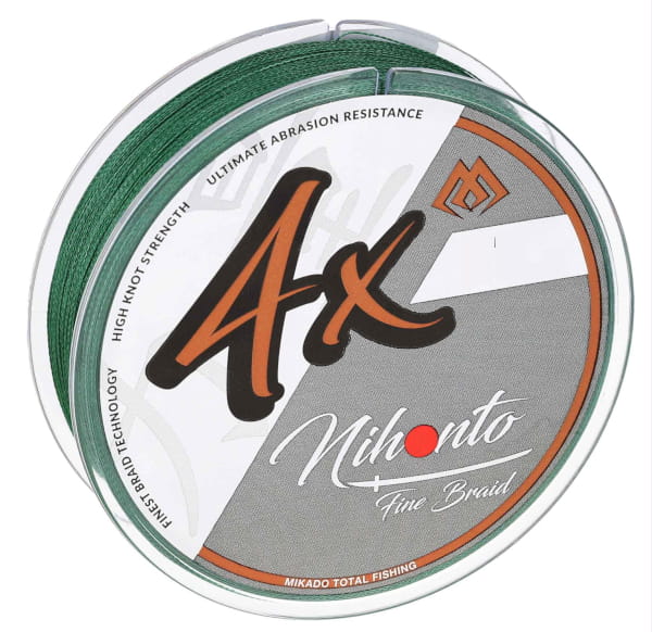 Plecionka nihonto fine braid zielona/0,12mm/150m