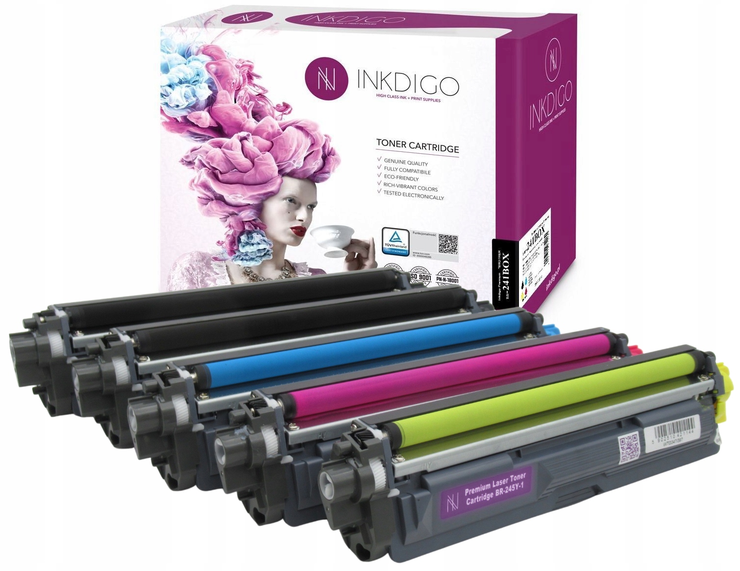 

5x Toner Do Brother TN241 DCP-9015CDW DCP-9020CDW