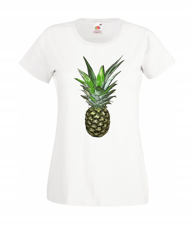 

S Koszulka Damska Ananas Roślina Plant Owoc Wzór