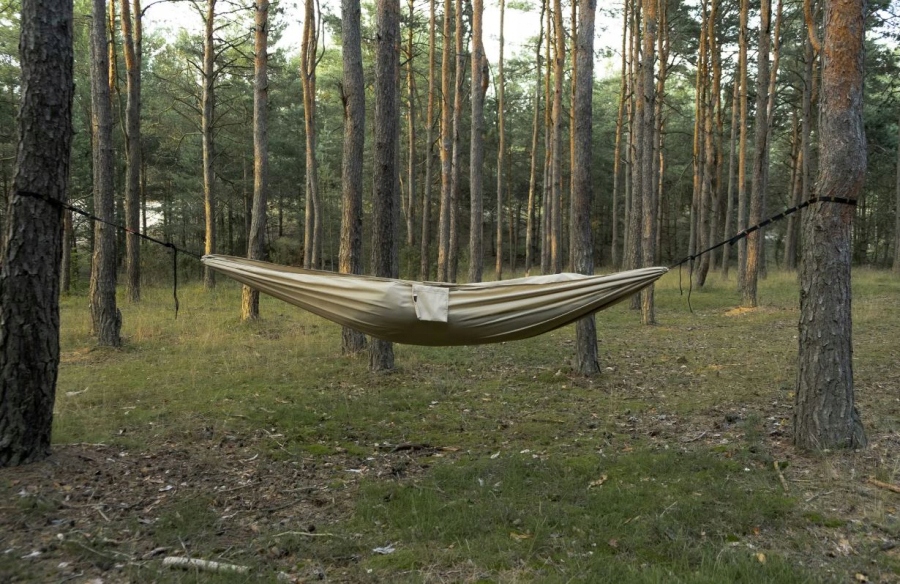 Kempingová hojdacia sieť TigerWood Bizon ripstop Coyote do 400 kg