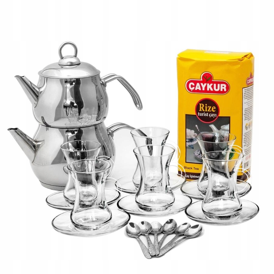 Levně Sada na čaj konvice na sklenice s ouškem Rize