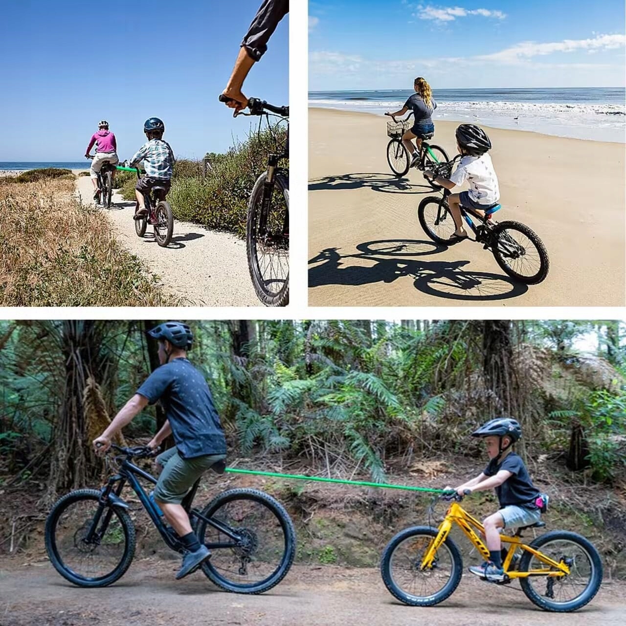 LINA HOLOWALNA ROWERÓW DZIECIĘCYCH, LINA HOLOWALNA DŁUGOŚĆ 2,5 M, LINA HOLOWALNA DLA RODZICÓW Model Kids Bicycle Tow Rope