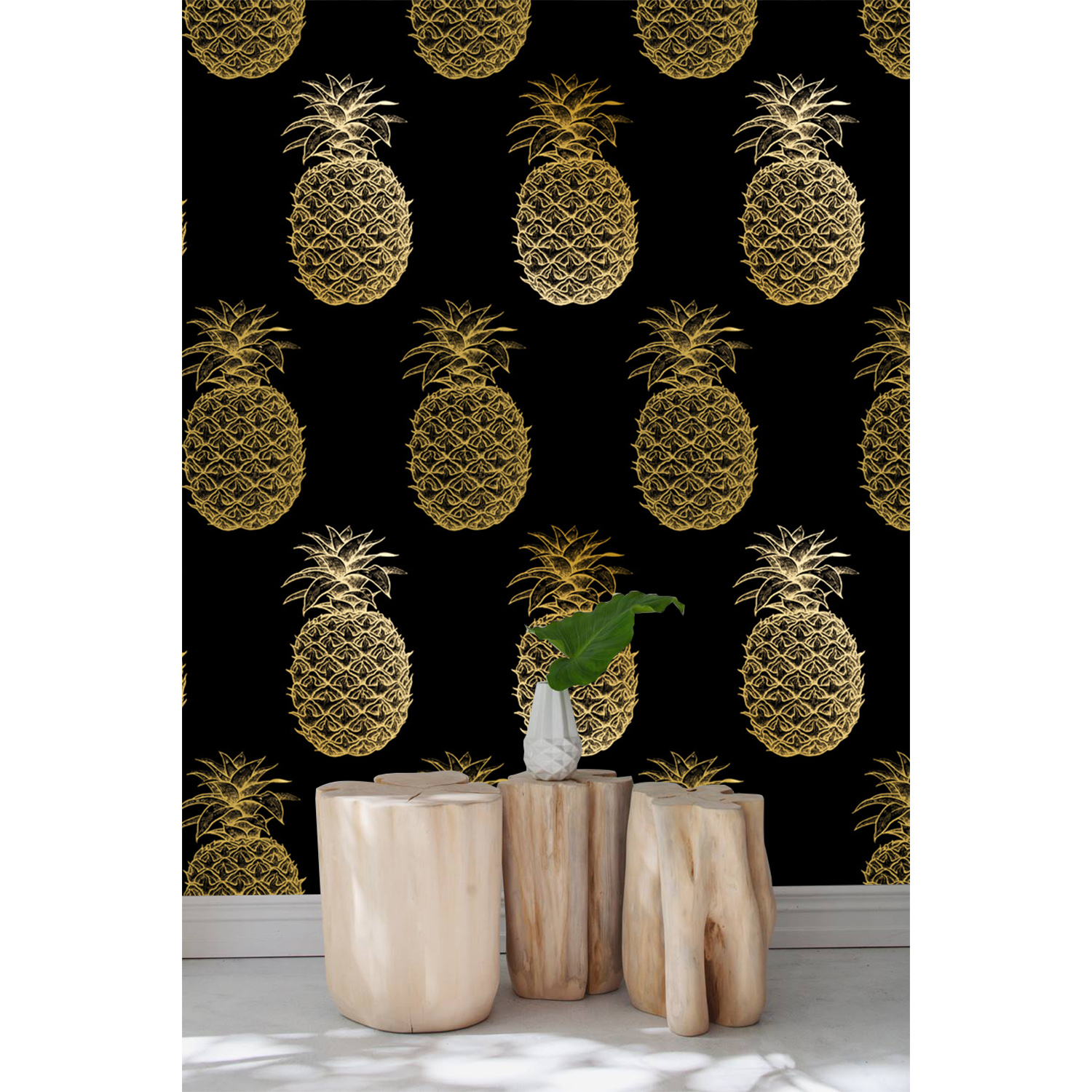 

Fototapeta flizelina Ananasy styl glamour 416x254