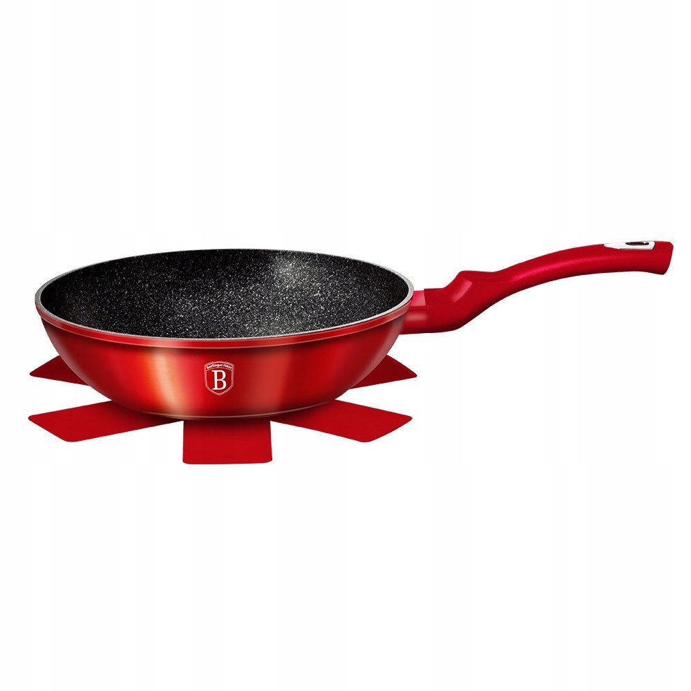 WOK GRANITOWY 28cm BERLINGER HAUS LINE BH-1267 BURGUNDY Marka Berlinger Haus