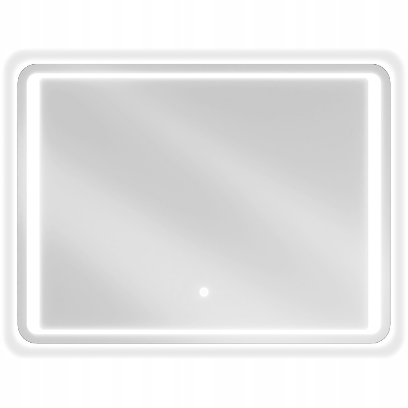 Mexen Zusa podsvícené koupelnové zrcadlo 80 x 60 cm, Led 6000K, ventilátor