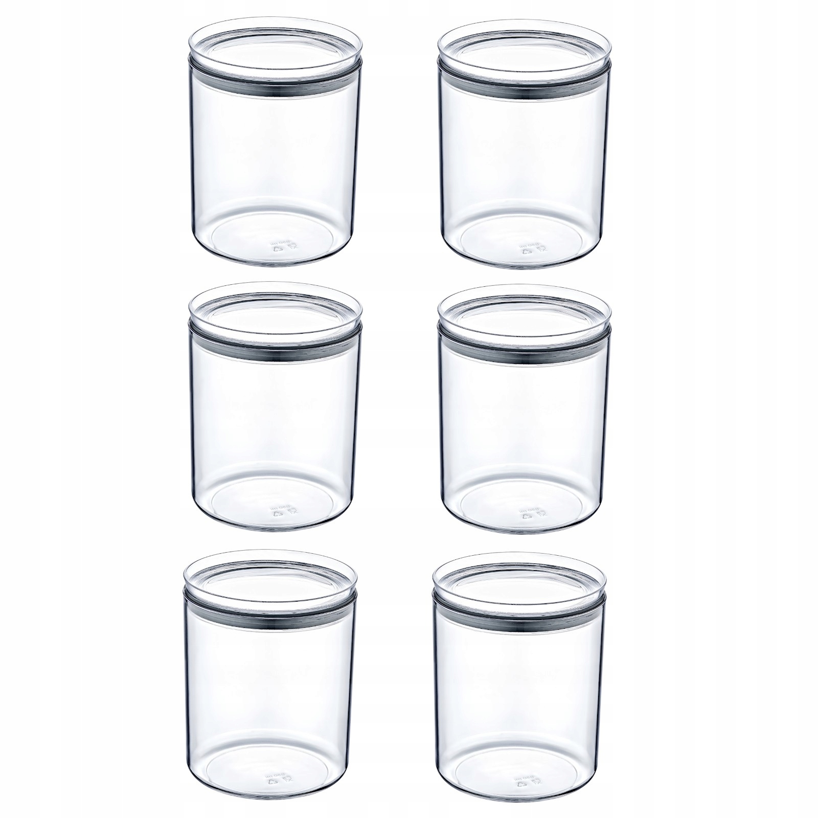 

Zestaw 6 pojemników kuchennych Crystal 0.85 L