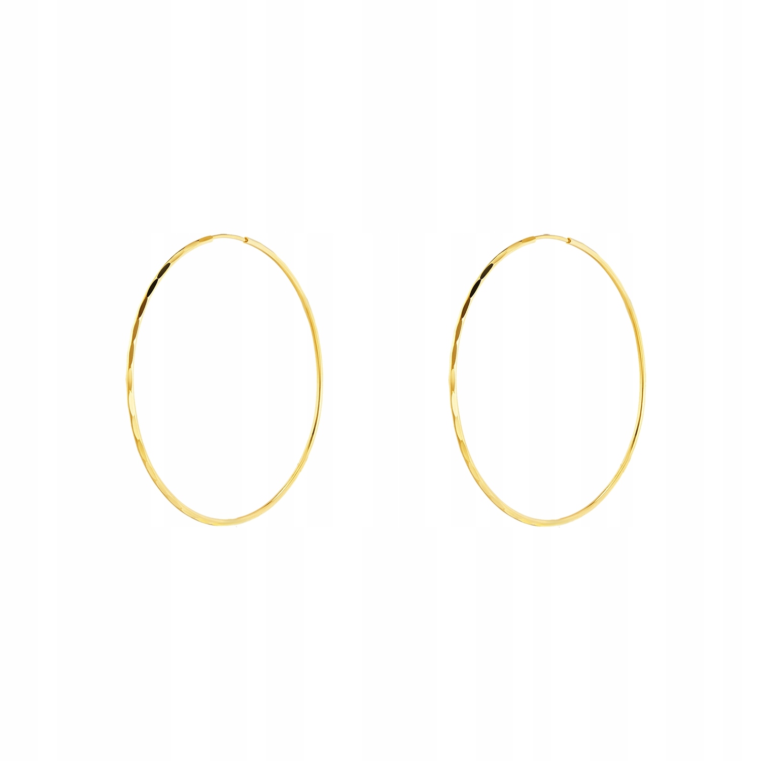 

Złote Kolczyki koła Eclat średnica 1,5 cm 333