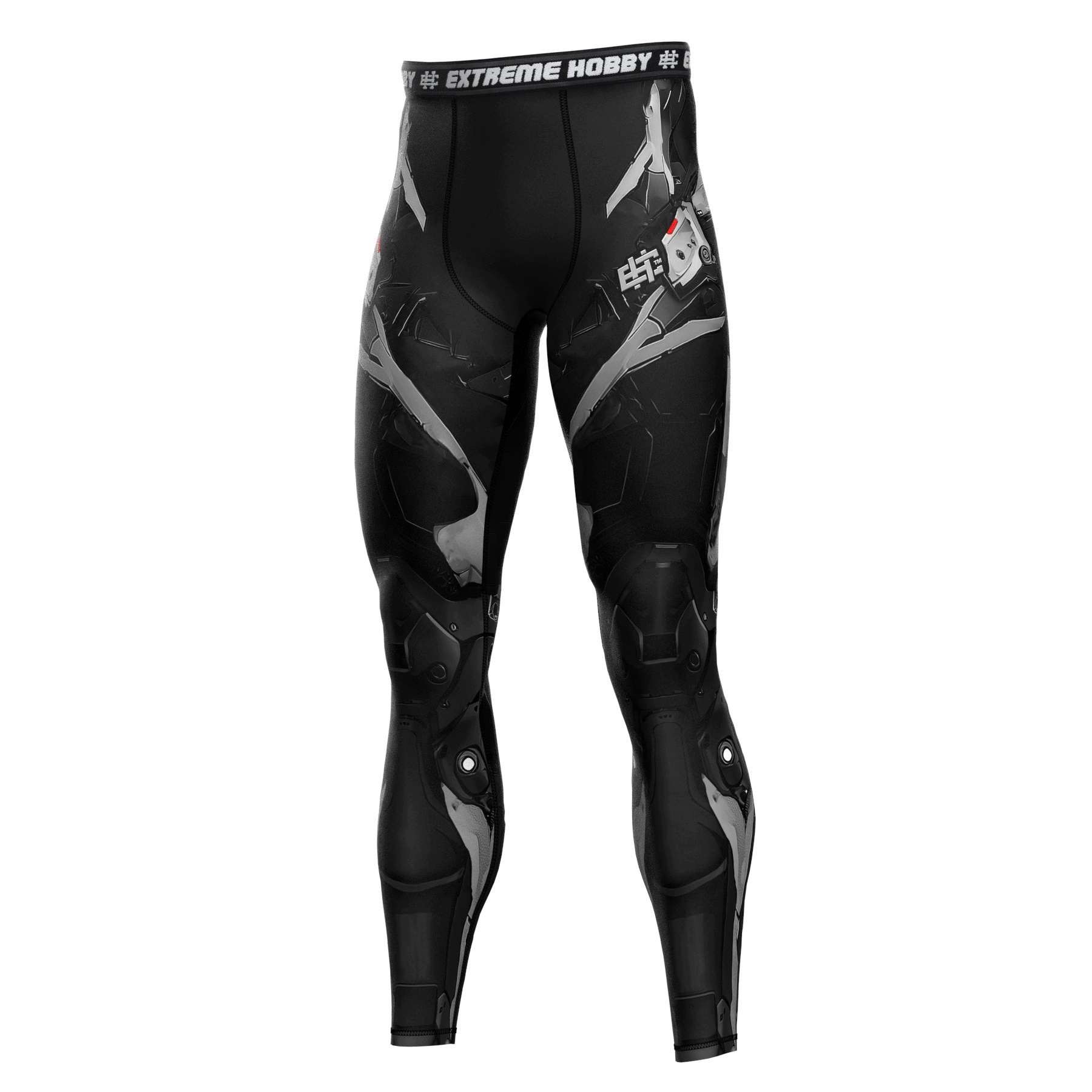 Extreme Hobby Legginsy sportowe treningowe męskie siłownia Mma Iron Force S