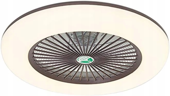 Lixada stropný ventilátor s Led 36 W diaľkový ovládač regulácia rýchlosti hnedá 55 cm