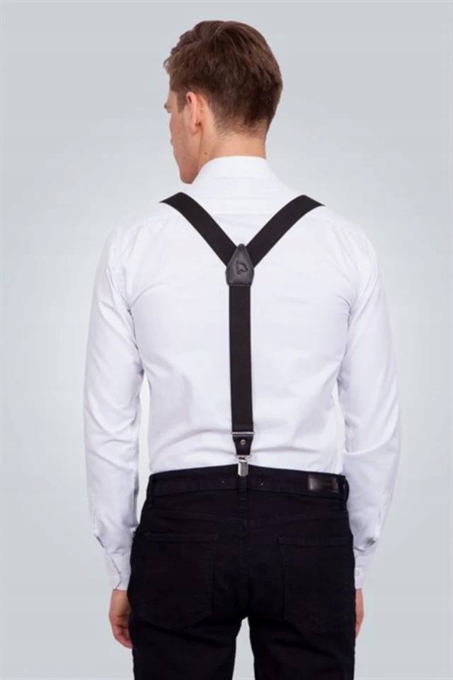 TUDORS - Zwykły Czarny Szelki Marka bez marki