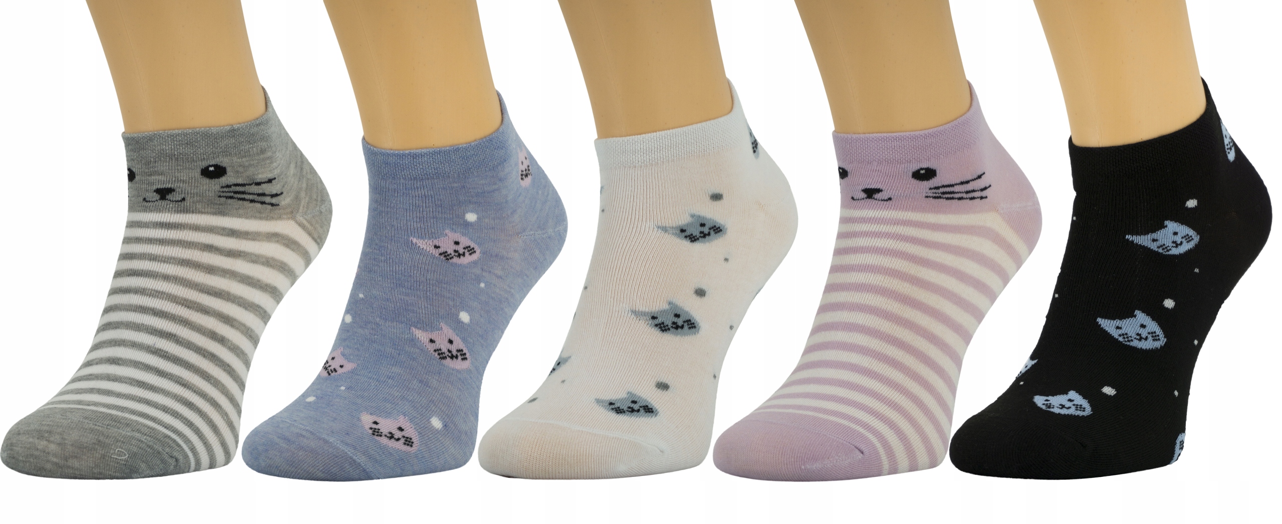 

Krótkie skarpety stopki 5PAK rozmiar 35-39 K0222