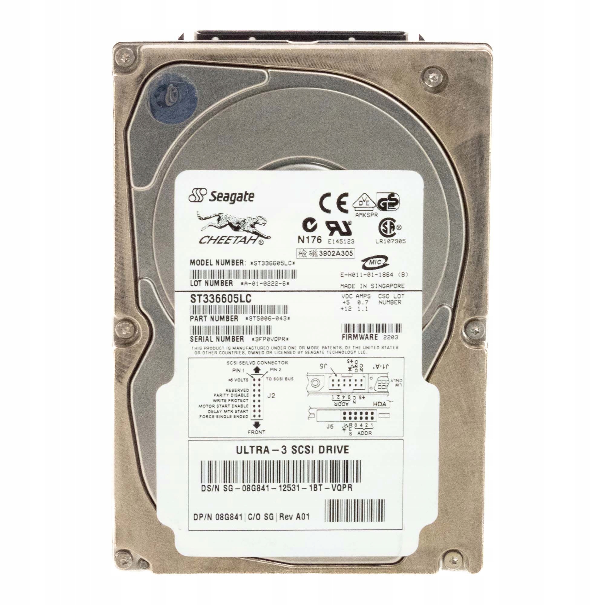Dell 08G841 36GB 10K 4MB Scsi U160 3.5'' ST336605LC
