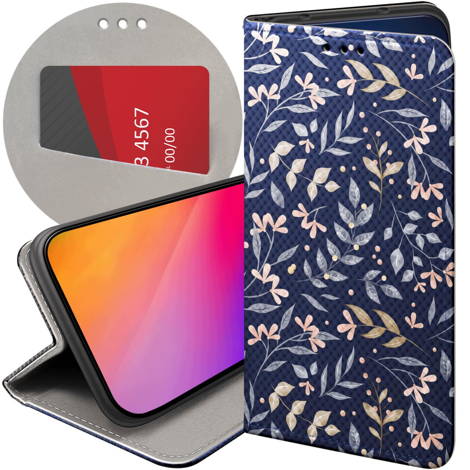 Etui Z Klapką Do Samsung Galaxy A57 Floral Botanika Bukiety Futerał
