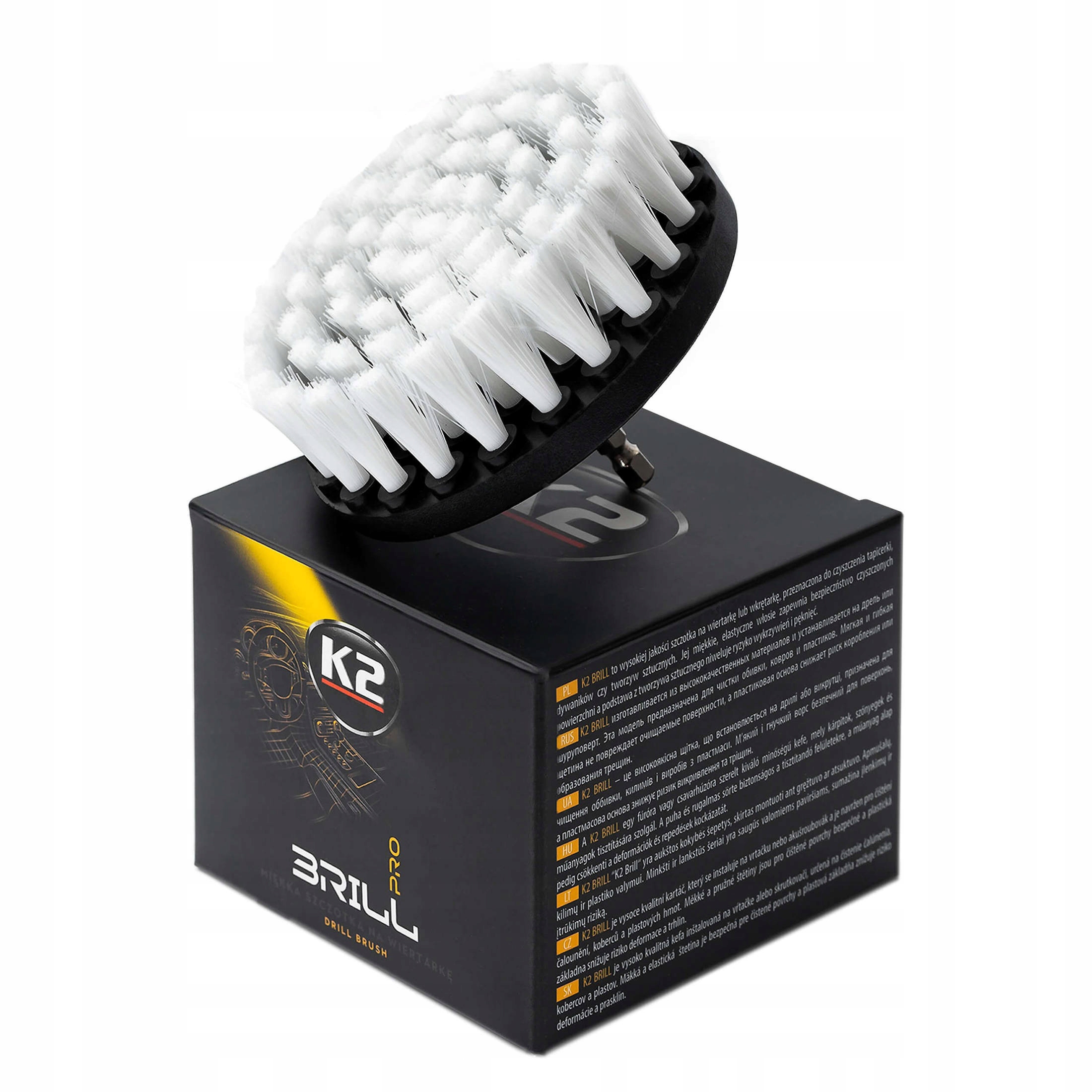 

Miękka szczotka do tapicerki na wkrętarkę K2 Brill