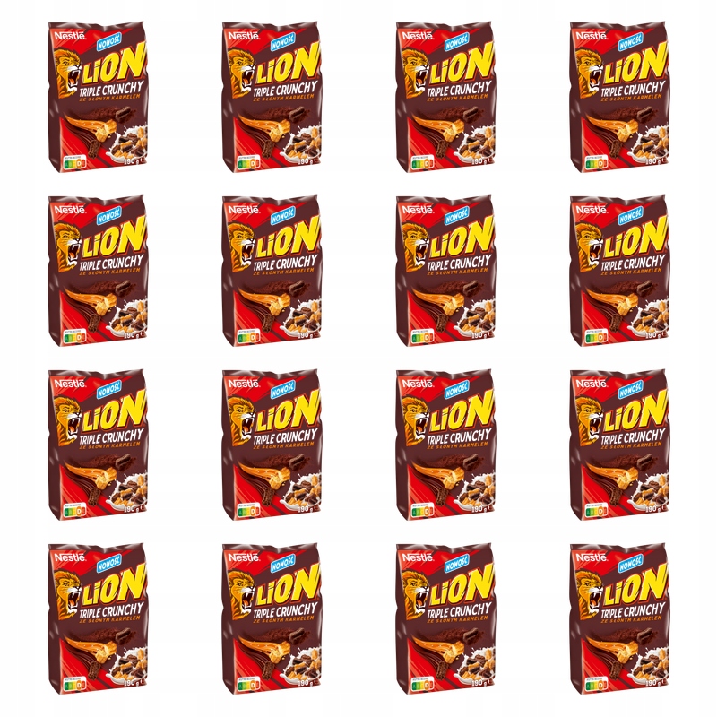 Nestle Lion Triple Crunchy 190g X16