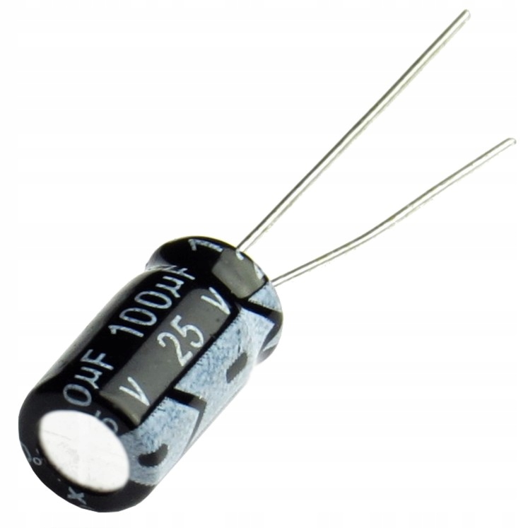 

Kondensator elektrolityczny 100uF 6X11 25V x10