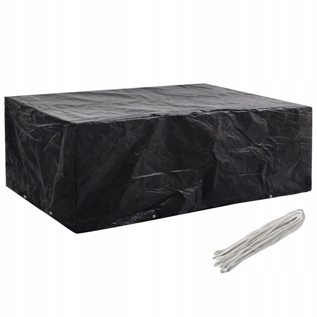 Obal z Pe na zahradní nábytek, černý, 242x162x100 cm, Uv a voděodolný