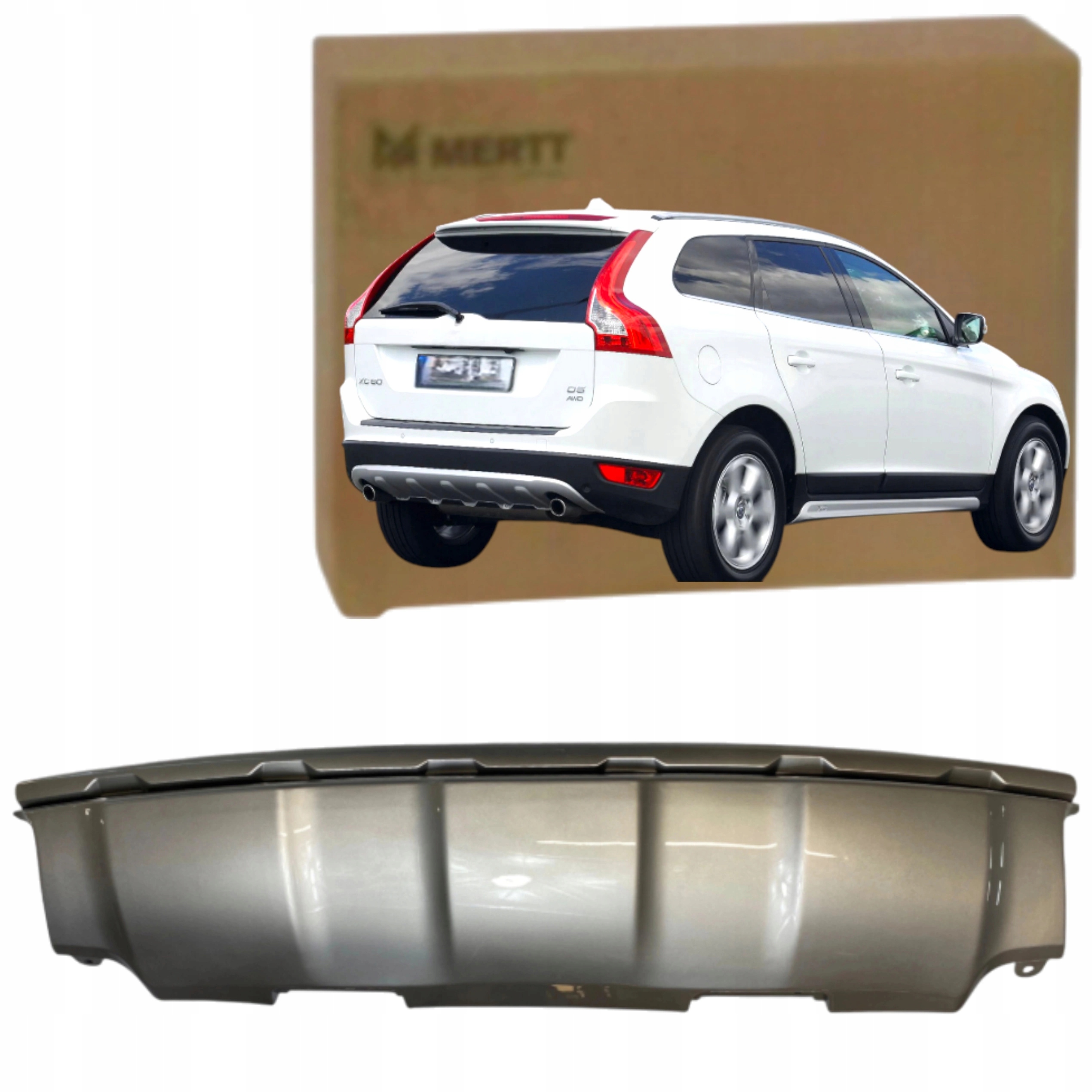 Difuzér Nárazníku Zadní spoiler podlahová krytina Volvo XC60 13-17 31323779