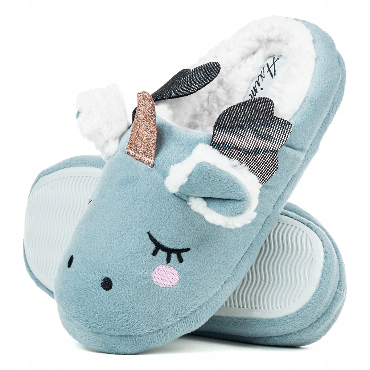 

Kapcie pantofle jednorożce ciepłe miękkie Axim