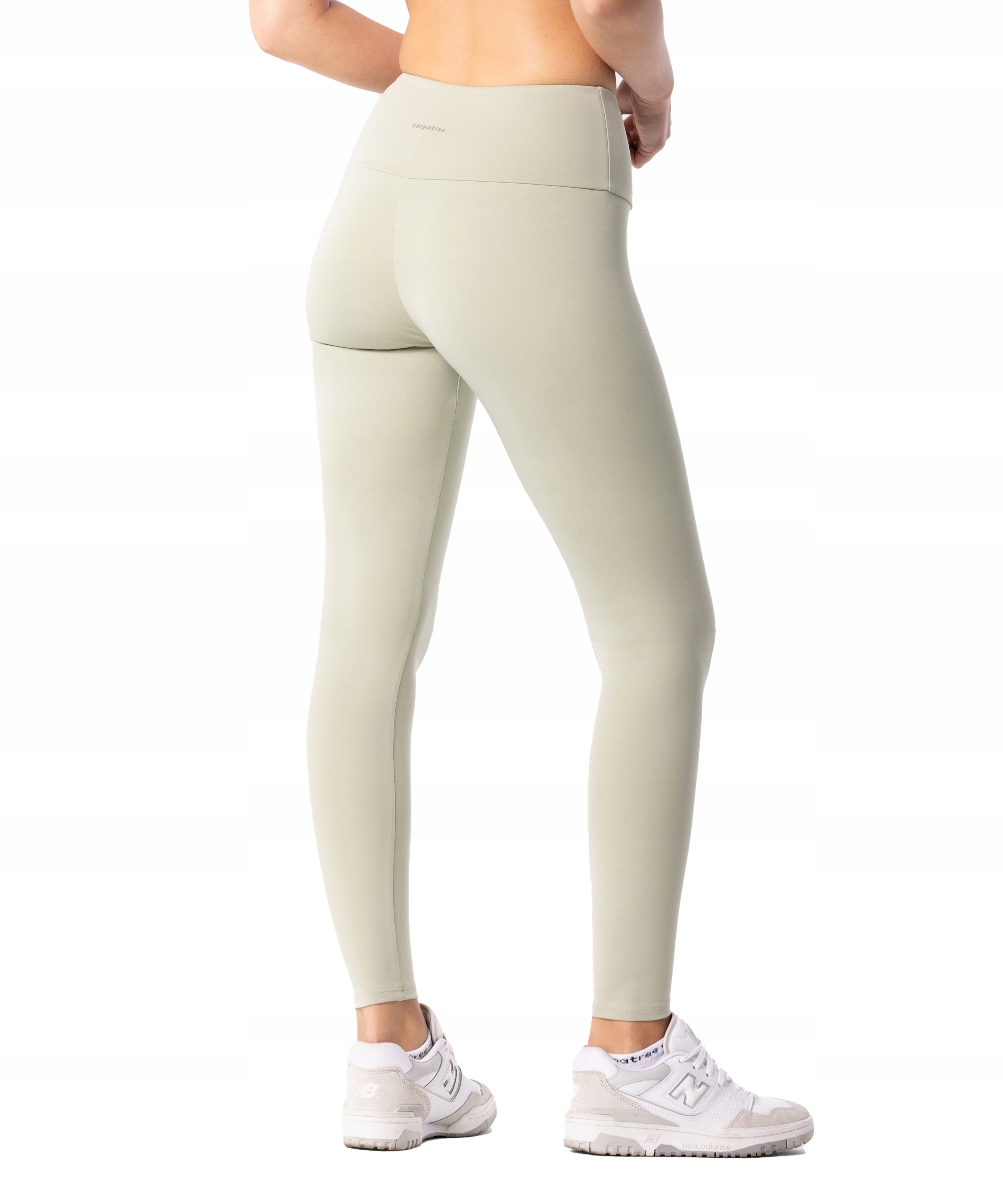 Legginsy damskie sportowe wysoki stan Minimal Horizon Carpatree M zielony