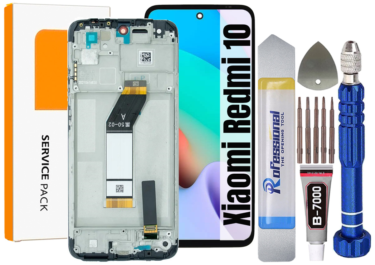 Displej Pro Xiaomi Redmi 10 Originální LCD Displej Rámeček