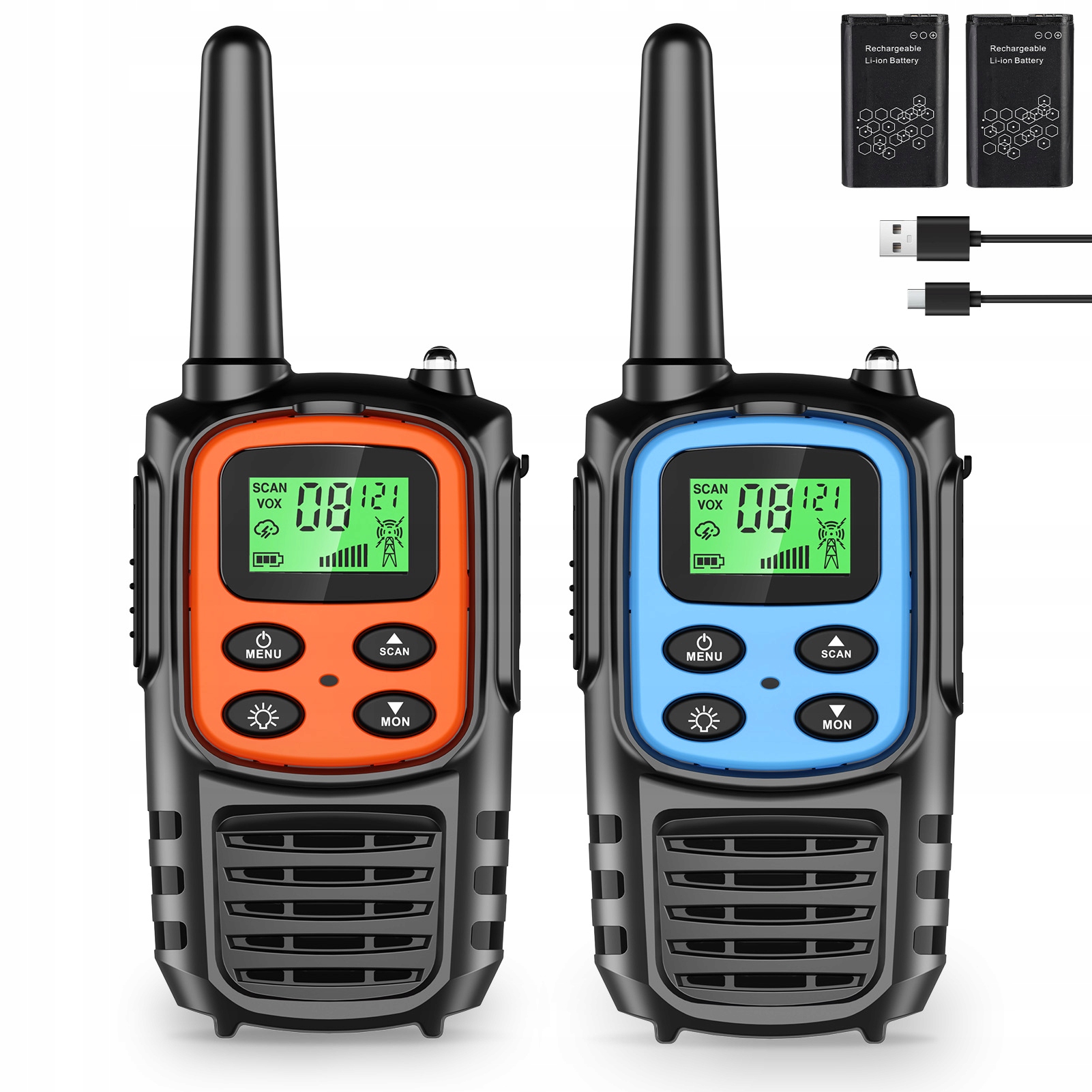 Víceúčelové vysílačky s dlouhým dosahem, balení 2 ks