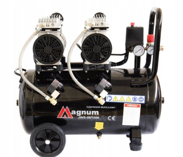 CICHY KOMPRESOR SPRĘŻARKA BEZOLEJOWY MAGNUM JWS-50 Marka Magnum