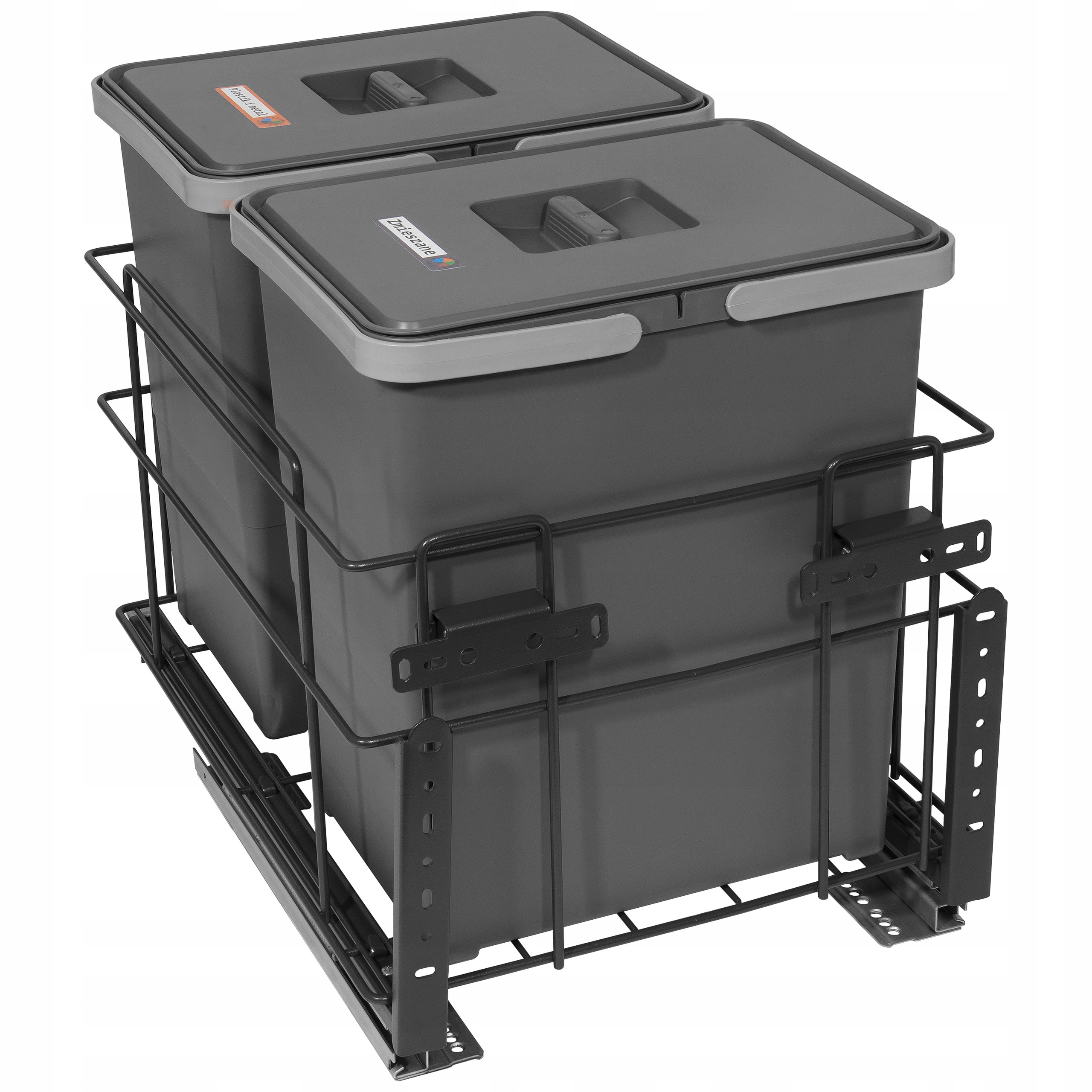 

Sortownik śmieci Square 40 soft close 2x18l 36 l
