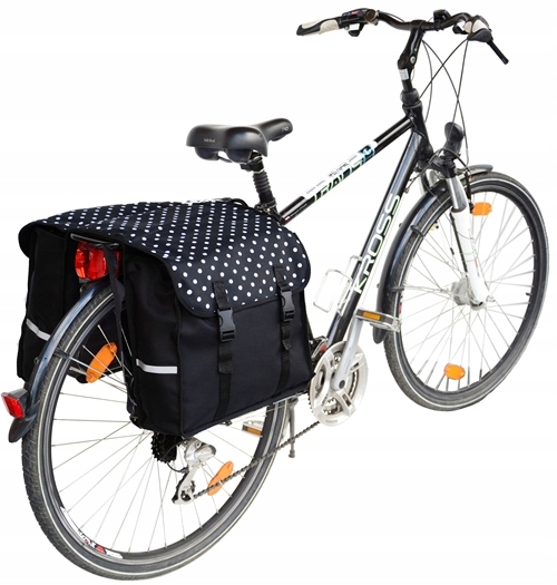 SAKWA NA BAGAŻNIK ROWEROWY, TORBA ROWEROWA 2x15L Rodzaj tylna