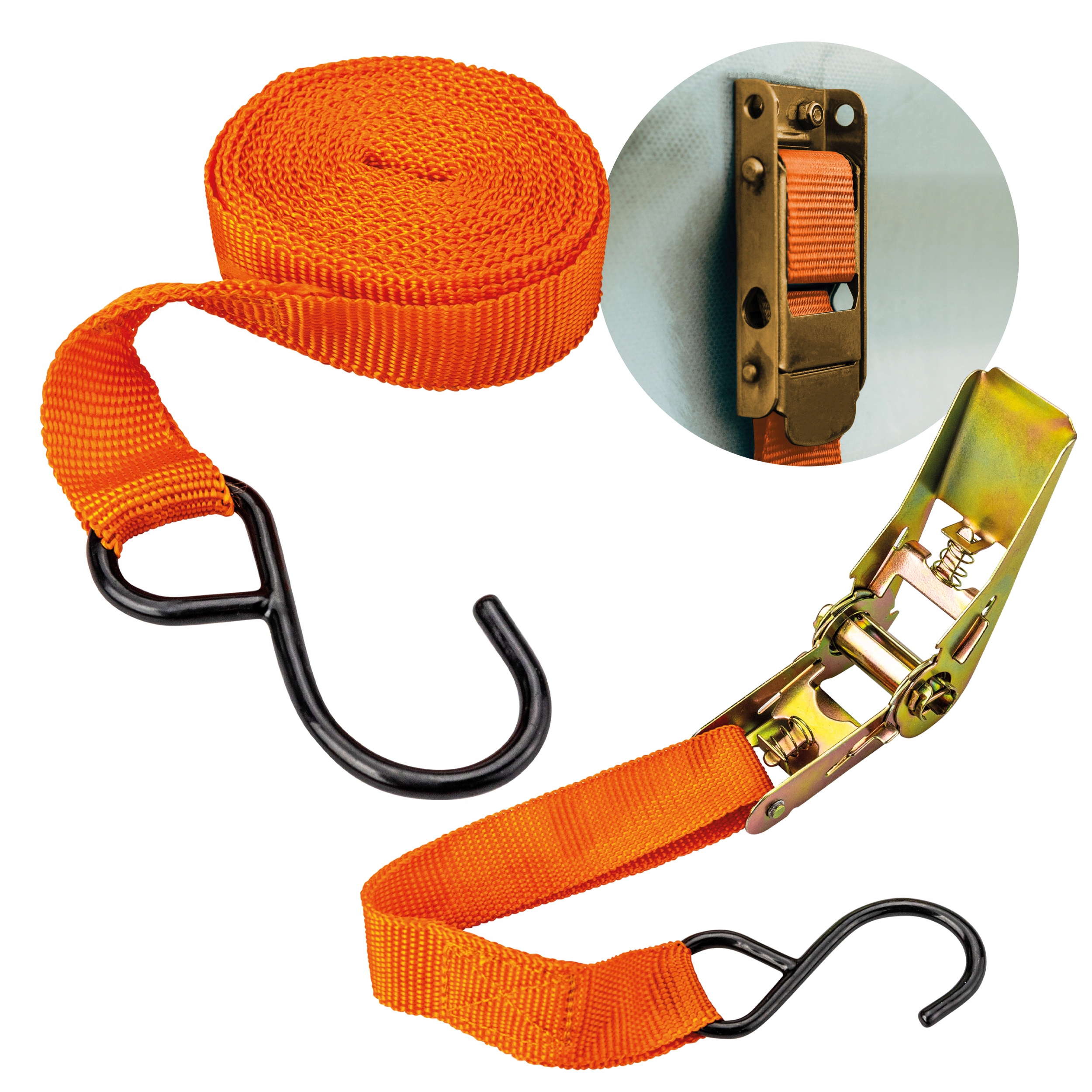 

Pas transportowy bagażowy ściągający 24mm x 4m