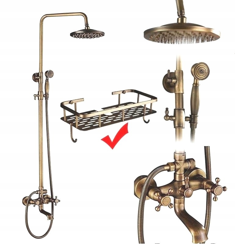 Kúpeľňová batéria do sprchy Old Retro Mosadz