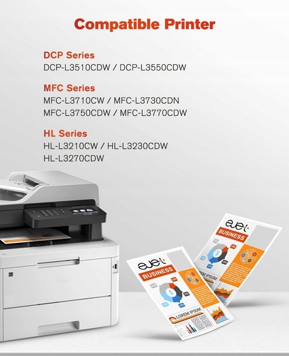 Zestaw pięciu tonerów Ejet TN247 TONER Brother EAN (GTIN) 8586022974175