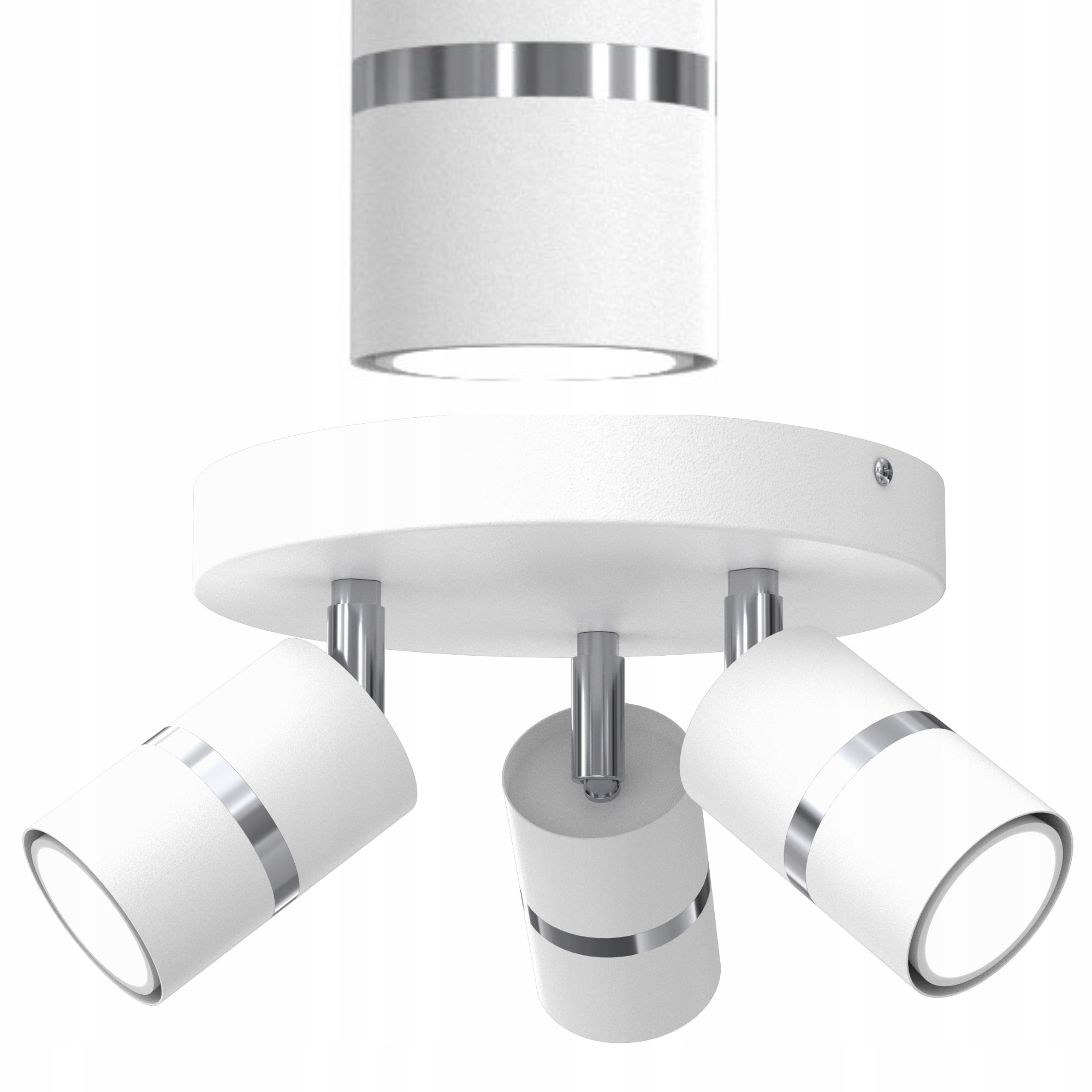 Stropní Svítidlo Stropní Svítidlo Stropní Bílý Chrom Pohyblivá Led GU10 Polská Lampa