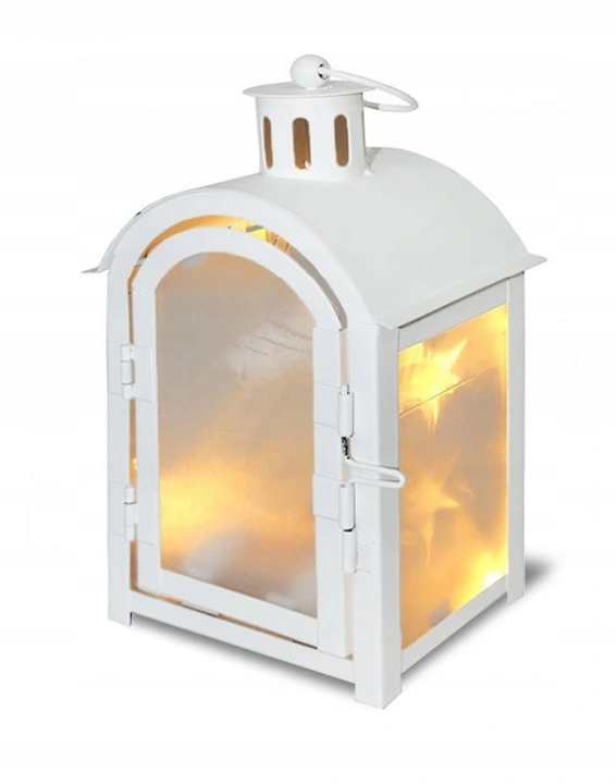 LAMPION BIAŁY LED