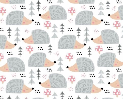 Pielucha Flanelowa 80x80 Jeż Szary