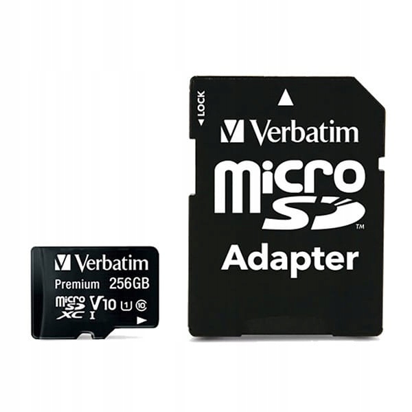 Karta pamięci Verbatim microSDHC/SDXC 256GB z adapterem