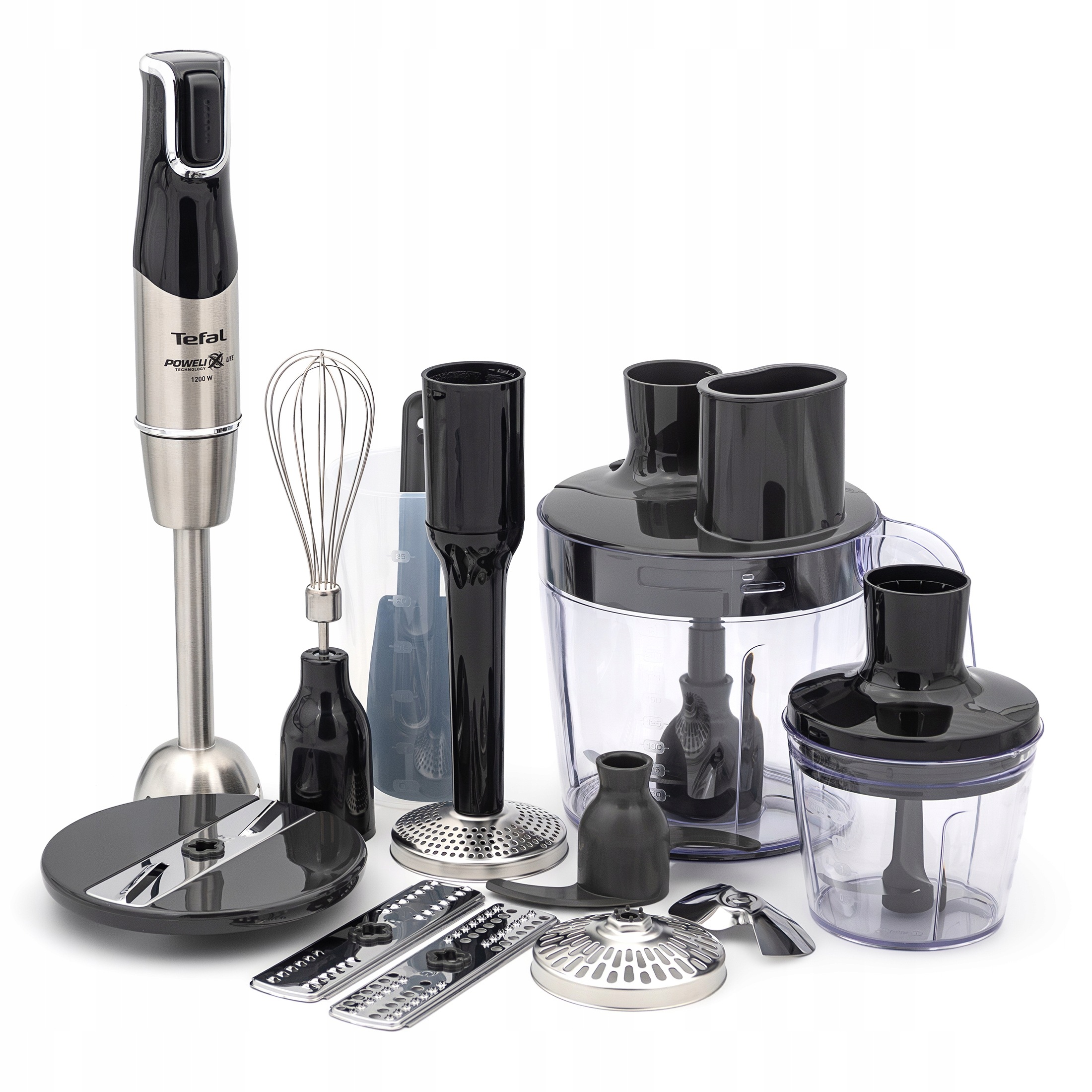 Ruční mixér Tefal Infiny Force Pro HB95LD 1200W drtič 5v1